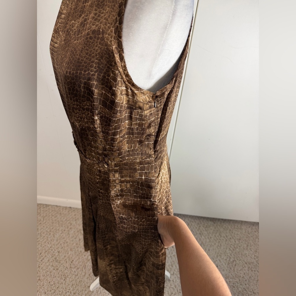 Jones New York Animal Print Midi Dress Womens Size 12 new with tag - Picture 8 of 10